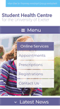 Mobile Screenshot of exeterstudenthealthcentre.co.uk